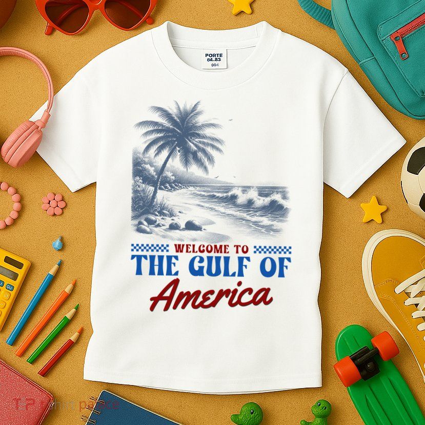 Welcome To The Gulf Of America Kids T-Shirt