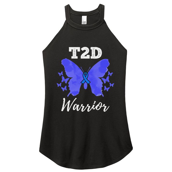 Warrior T2d Type 2 Diabetes Awareness Women's Perfect Tri Rocker Tank