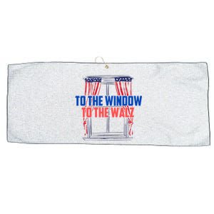 Window To The Walz Harris President Kamala Harris Waltz 2024 Large Microfiber Waffle Golf Towel