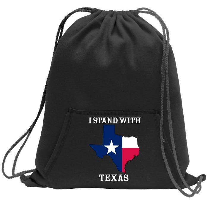 Welcome To Texas I Stand With The Texas Flag Sweatshirt Cinch Pack Bag