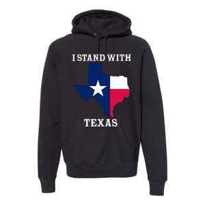 Welcome To Texas I Stand With The Texas Flag Premium Hoodie