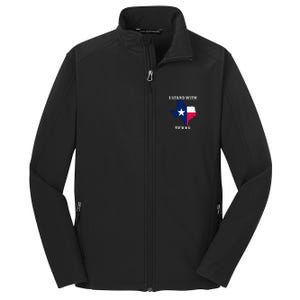 Welcome To Texas I Stand With The Texas Flag Core Soft Shell Jacket