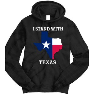 Welcome To Texas I Stand With The Texas Flag Tie Dye Hoodie