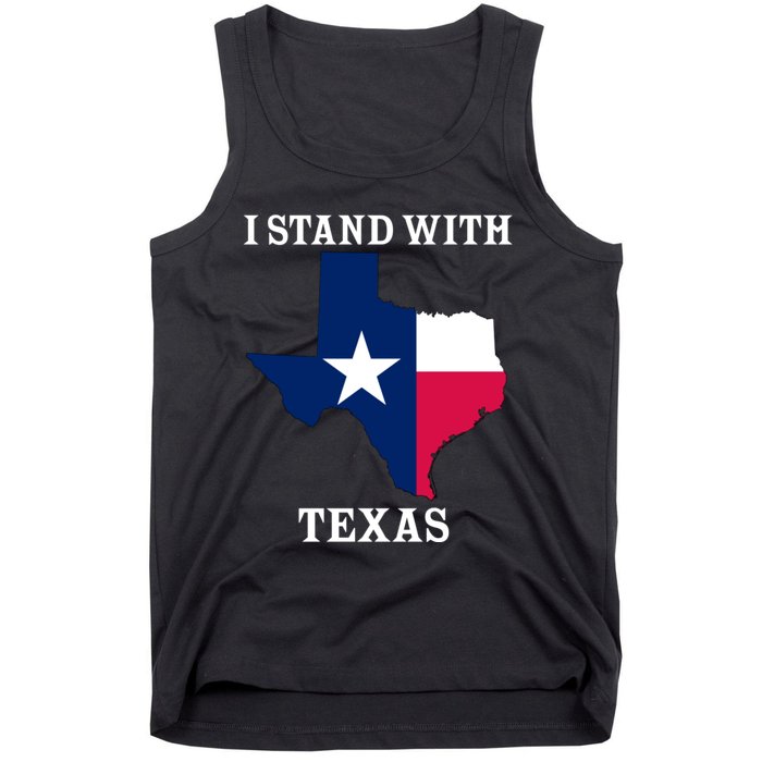 Welcome To Texas I Stand With The Texas Flag Tank Top