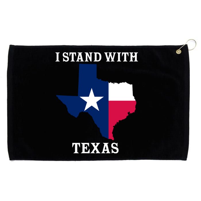 Welcome To Texas I Stand With The Texas Flag Grommeted Golf Towel