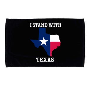 Welcome To Texas I Stand With The Texas Flag Microfiber Hand Towel