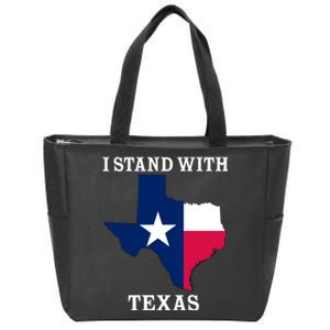 Welcome To Texas I Stand With The Texas Flag Zip Tote Bag