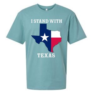 Welcome To Texas I Stand With The Texas Flag Sueded Cloud Jersey T-Shirt