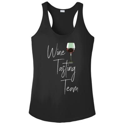 Wine Tasting Team Ladies PosiCharge Competitor Racerback Tank