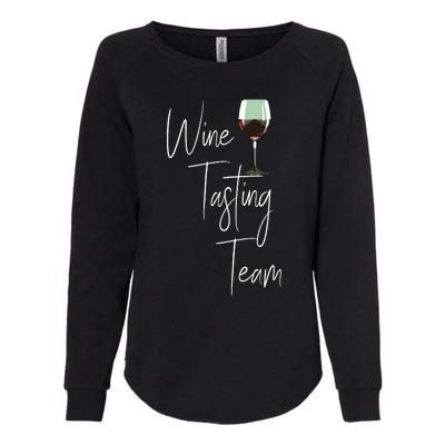 Wine Tasting Team Womens California Wash Sweatshirt