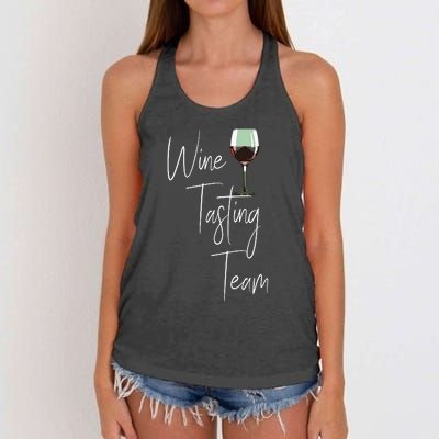 Wine Tasting Team Women's Knotted Racerback Tank