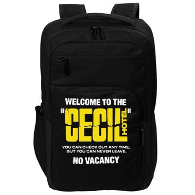 Welcome To The Cecil Hotel Impact Tech Backpack