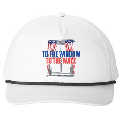 Window To The Walz Harris President Kamala Harris Waltz 2024 Snapback Five-Panel Rope Hat