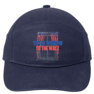 Window To The Walz Harris President Kamala Harris Waltz 2024 7-Panel Snapback Hat