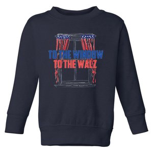 Window To The Walz Harris President Kamala Harris Waltz 2024 Toddler Sweatshirt