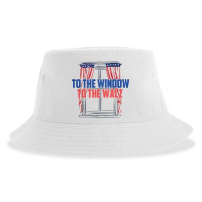 Window To The Walz Harris President Kamala Harris Waltz 2024 Sustainable Bucket Hat