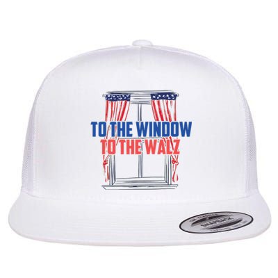 Window To The Walz Harris President Kamala Harris Waltz 2024 Flat Bill Trucker Hat