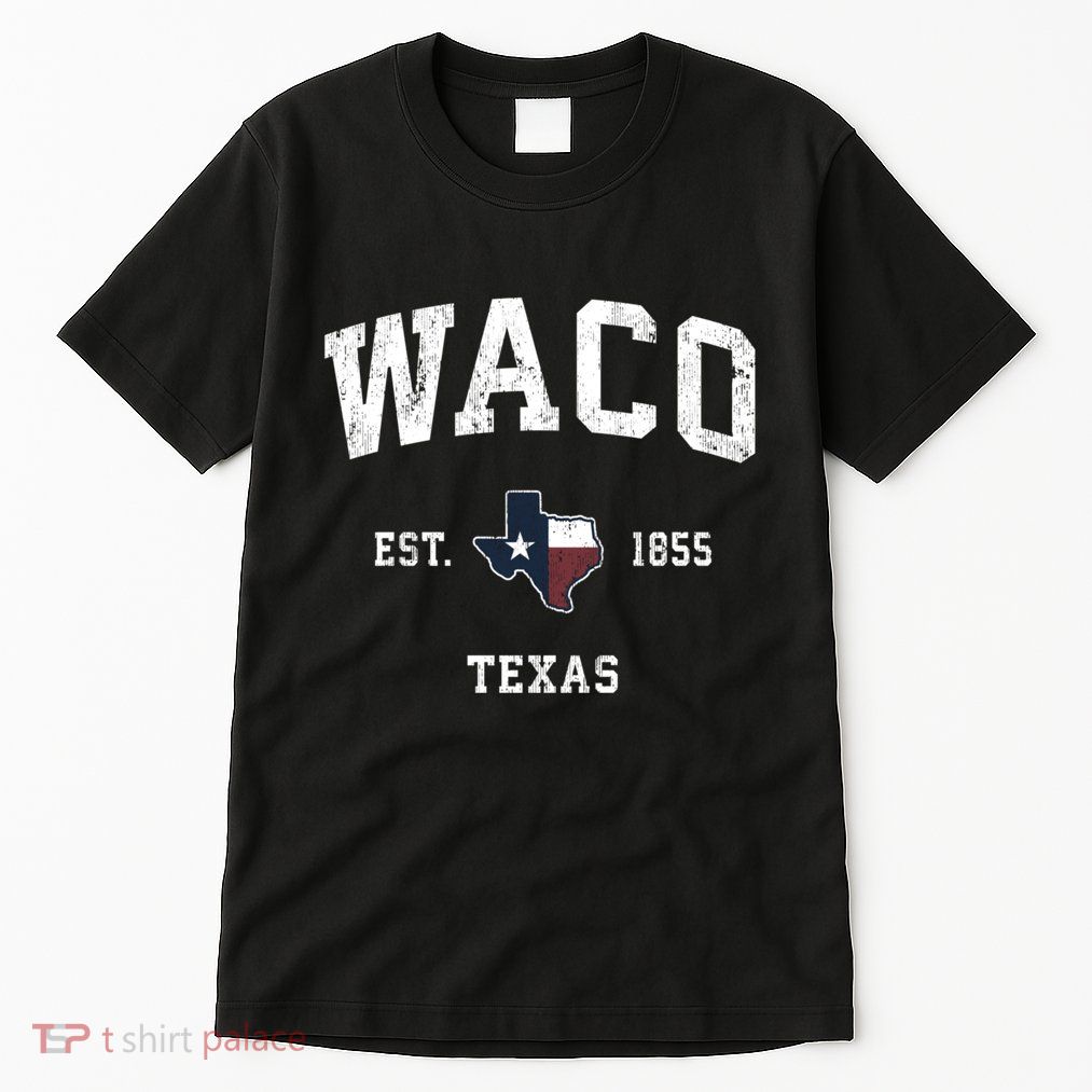 Waco Texas Tx Vintage State Flag Sports Tall T-Shirt