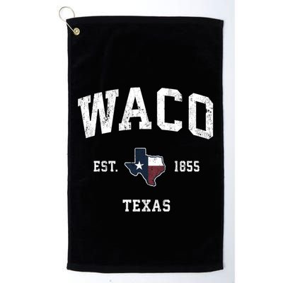 Waco Texas Tx Vintage State Flag Sports Golf Towel