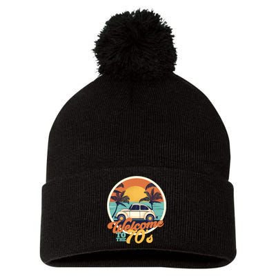 Welcome To The 70s Pom Pom 12in Knit Beanie