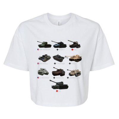 World Tanks Type American Enthusiast Military Lover Machine Bella+Canvas Jersey Crop Tee