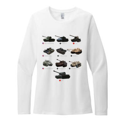 World Tanks Type American Enthusiast Military Lover Machine Womens CVC Long Sleeve Shirt