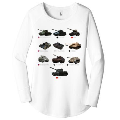 World Tanks Type American Enthusiast Military Lover Machine Women's Perfect Tri Tunic Long Sleeve Shirt