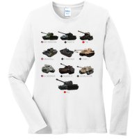 World Tanks Type American Enthusiast Military Lover Machine Ladies Long Sleeve Shirt