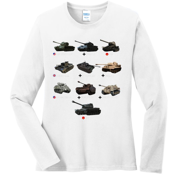 World Tanks Type American Enthusiast Military Lover Machine Ladies Long Sleeve Shirt