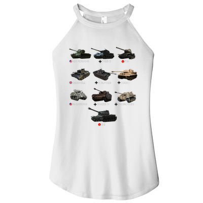 World Tanks Type American Enthusiast Military Lover Machine Women's Perfect Tri Rocker Tank