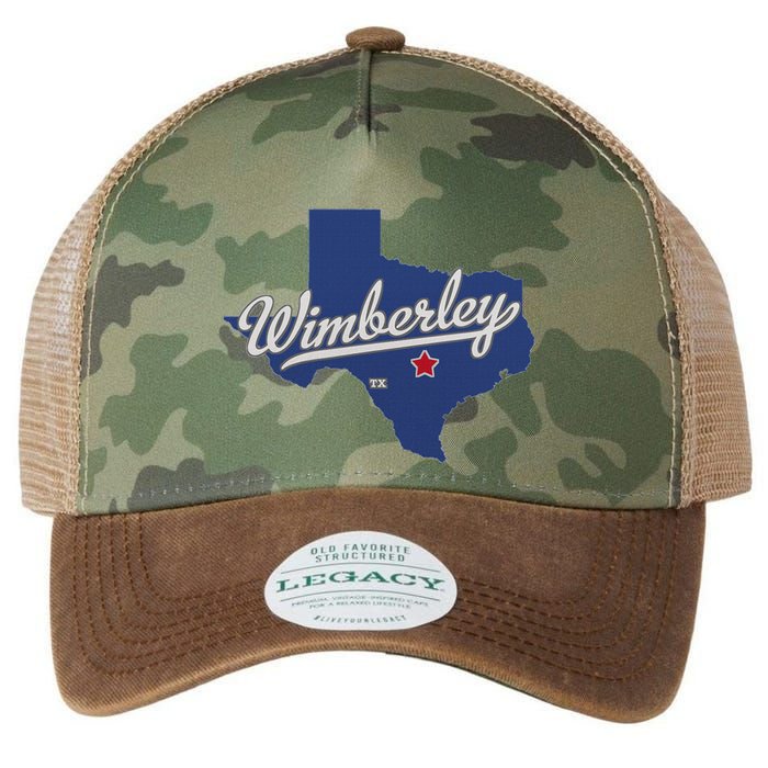 Wimberley Texas Tx Map Legacy Tie Dye Trucker Hat