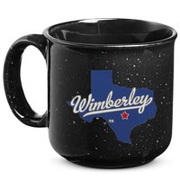 Wimberley Texas Tx Map 15oz Campfire Ceramic Mug