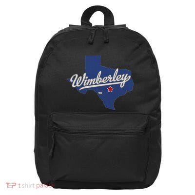 Wimberley Texas Tx Map 16 in Basic Backpack