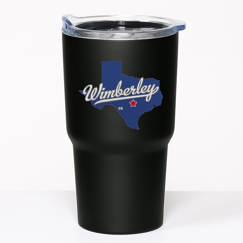 Wimberley Texas Tx Map Tumbler