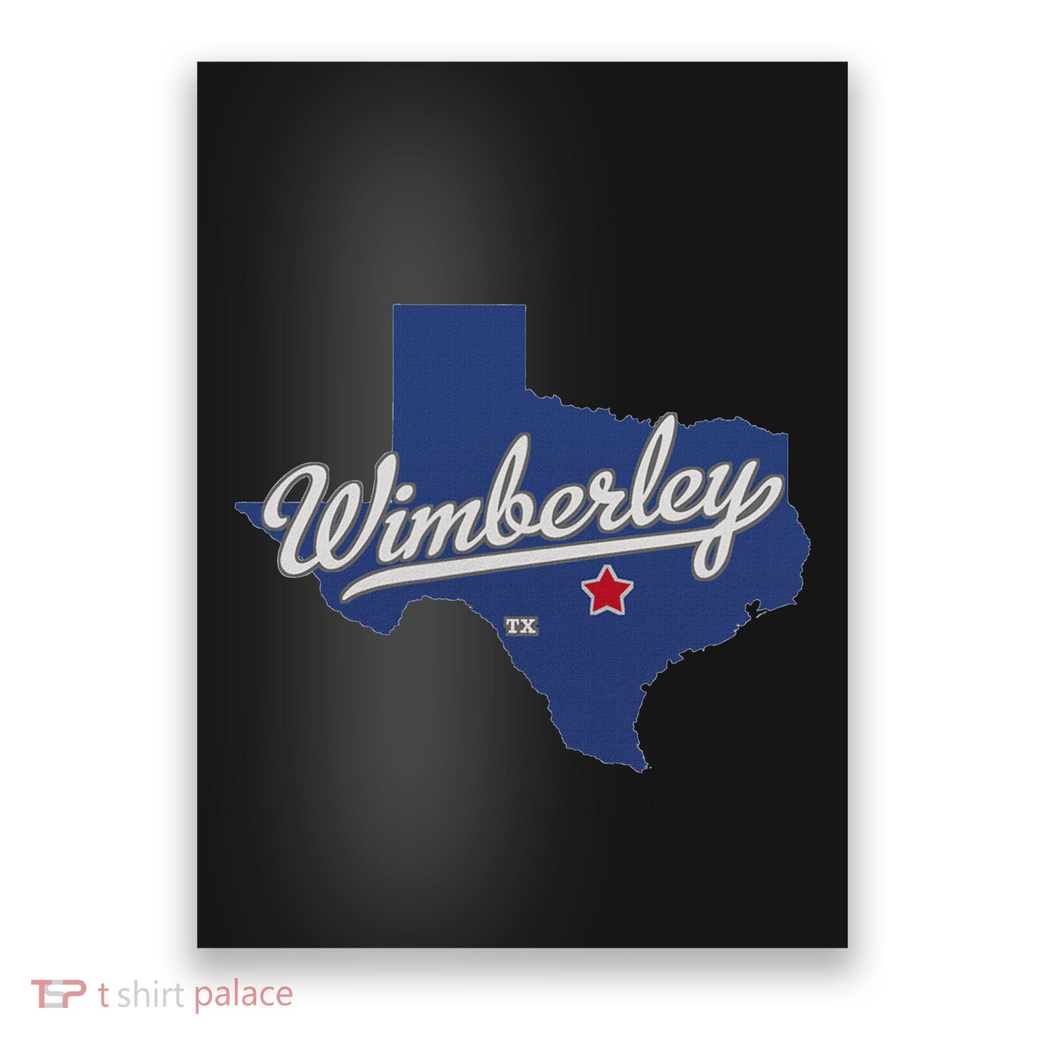 Wimberley Texas Tx Map Poster