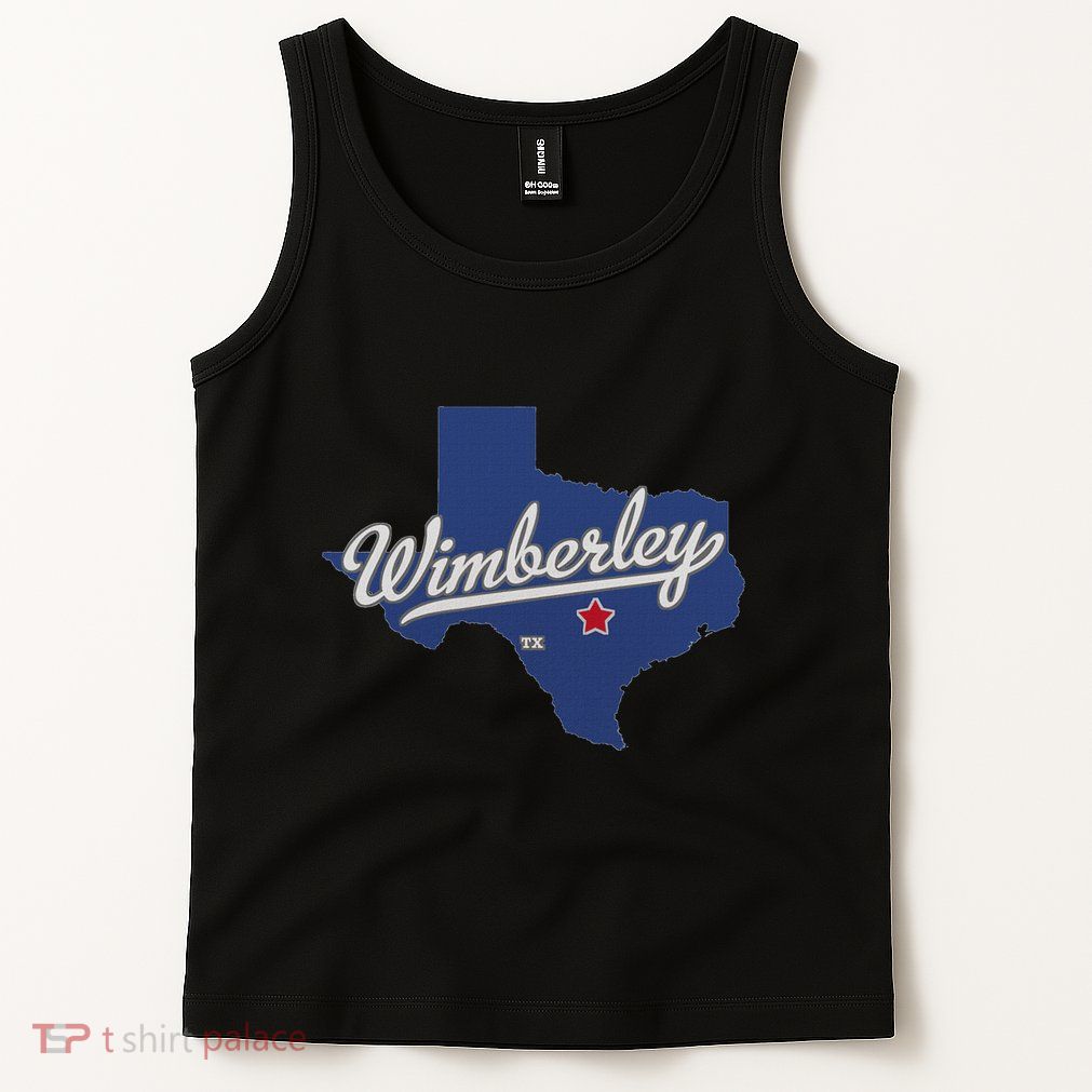 Wimberley Texas Tx Map Tank Top