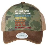Welcome to the Gen X Playground Generation X 1980 Millennial Legacy Tie Dye Trucker Hat