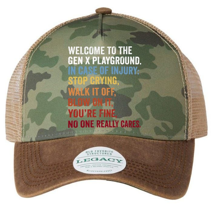 Welcome to the Gen X Playground Generation X 1980 Millennial Legacy Tie Dye Trucker Hat