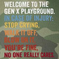 Welcome to the Gen X Playground Generation X 1980 Millennial Legacy Tie Dye Trucker Hat