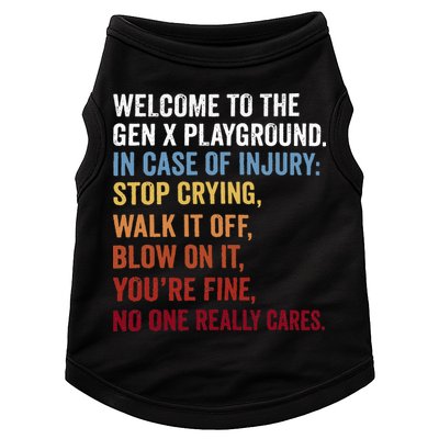 Welcome to the Gen X Playground Generation X 1980 Millennial Doggie Tank