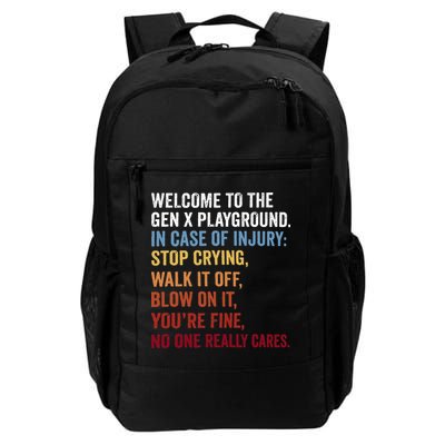 Welcome to the Gen X Playground Generation X 1980 Millennial Backpack
