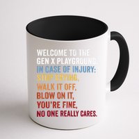 Welcome to the Gen X Playground Generation X 1980 Millennial Mug