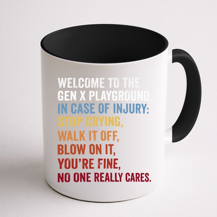 Welcome to the Gen X Playground Generation X 1980 Millennial Mug