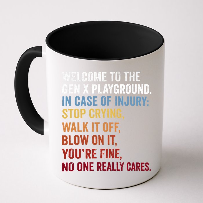 Welcome to the Gen X Playground Generation X 1980 Millennial Mug