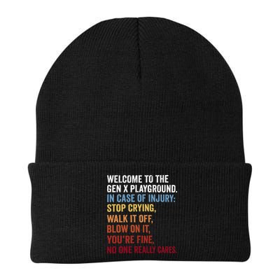 Welcome to the Gen X Playground Generation X 1980 Millennial Beanie