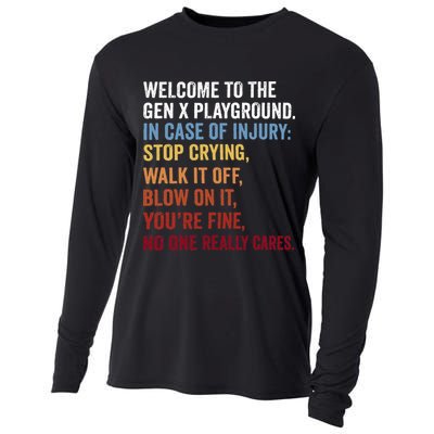 Welcome to the Gen X Playground Generation X 1980 Millennial Cooling Performance Long Sleeve Crew