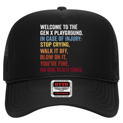 Welcome to the Gen X Playground Generation X 1980 Millennial Trucker Hat