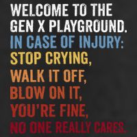 Welcome to the Gen X Playground Generation X 1980 Millennial Microfiber Hand Towel