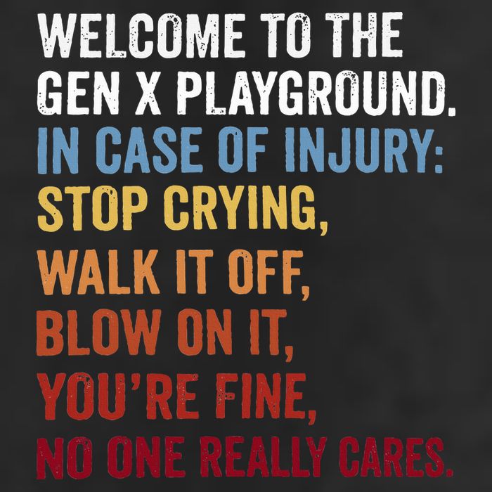 Welcome to the Gen X Playground Generation X 1980 Millennial Microfiber Hand Towel