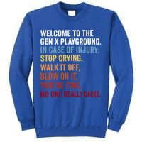 Welcome to the Gen X Playground Generation X 1980 Millennial Sweatshirt